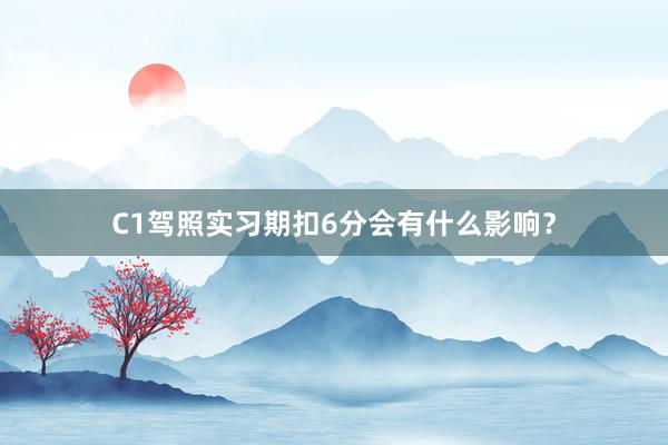 C1驾照实习期扣6分会有什么影响？